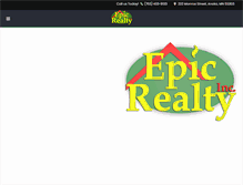 Tablet Screenshot of epicrealtyinc.com